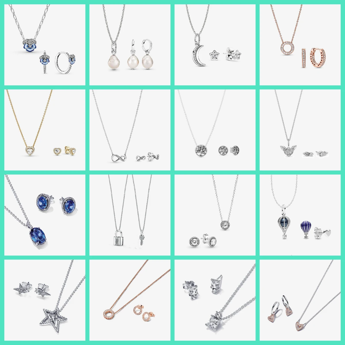 

Modern Trend 100% 925 Sterling Silver Original Women's Jewelry Same Style Stud Necklace Collection Free Wholesale Shipping