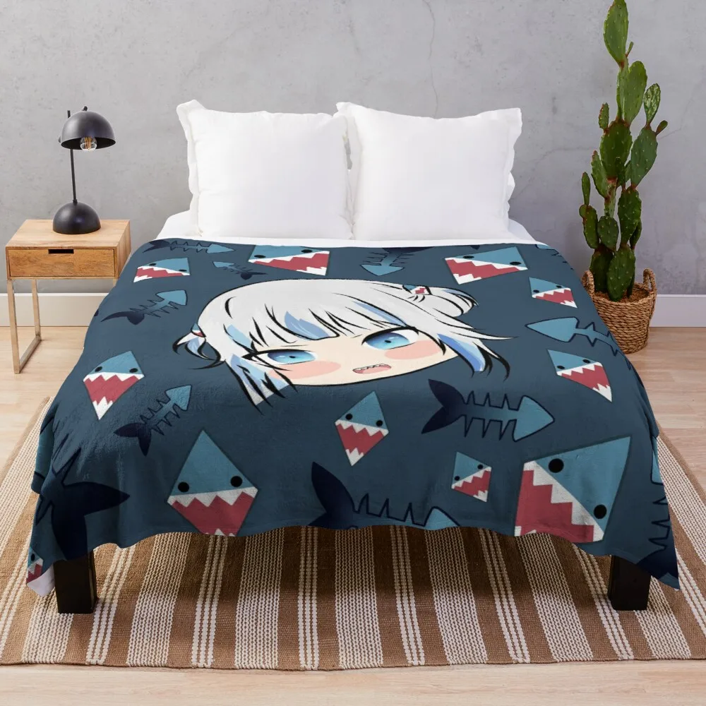 

Gawr Gura Throw Blanket blanket for giant sofa brand blanket