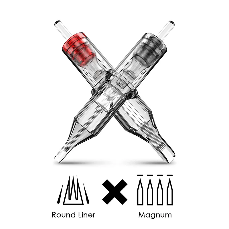 Cartridge Tattoo Needles RL Disposable Sterilized Safety Needle for Machines Grips 20pcs/lot 0.35mm |