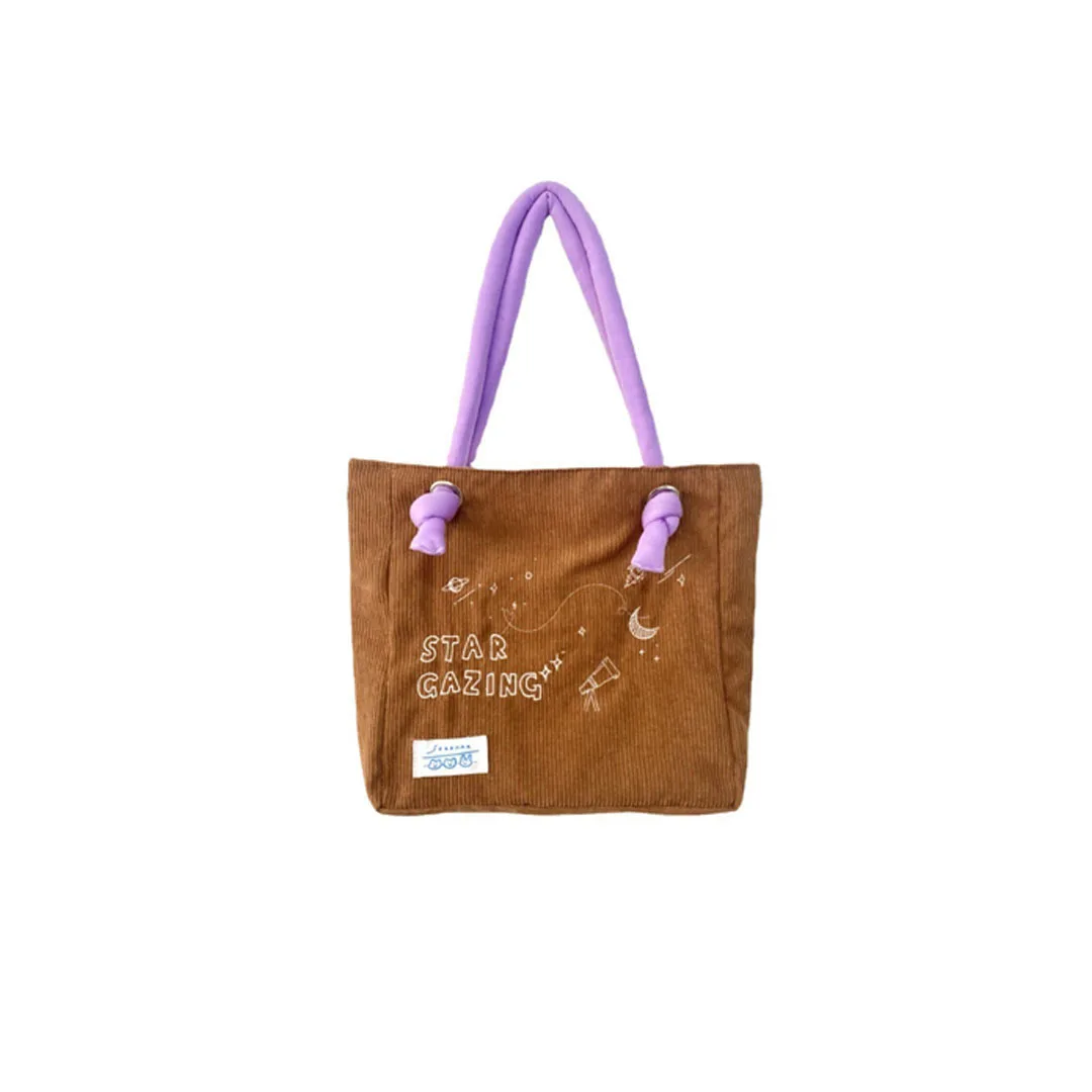 

Сумка на плечо с вышивкой в виде звёздного неба