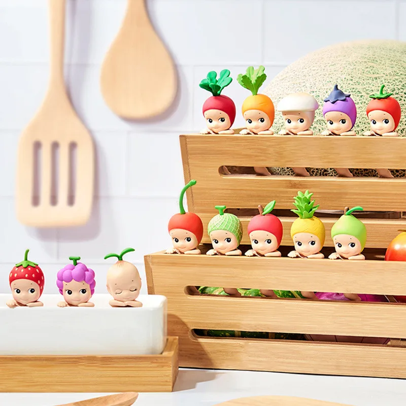 

Sonny Angel Blind Box Harvest Series Mini Guess Bag Mystery Box Fruit And Vegetable Figure Cute Hippers Cartoon Desk Decora Toys