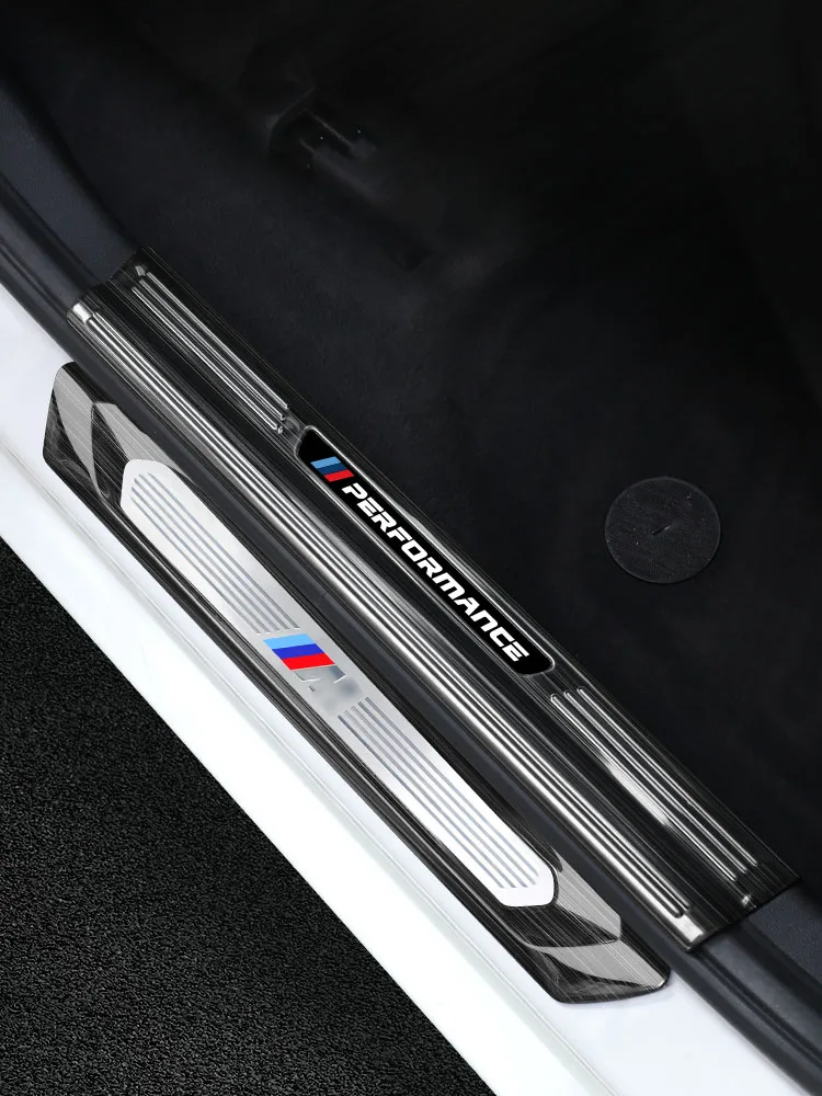 4 шт. автомобильные полосы из нержавеющей стали для порогов BMW 3 5 7 серии 6GT X1 X2 X3 X4 X5