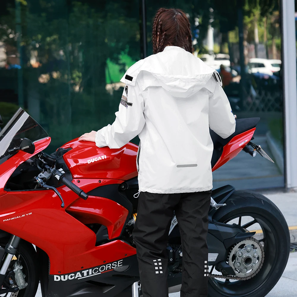 WOSAWE дождевики дышащий мотоциклетный плащ мужской с разрезом костюм для всего
