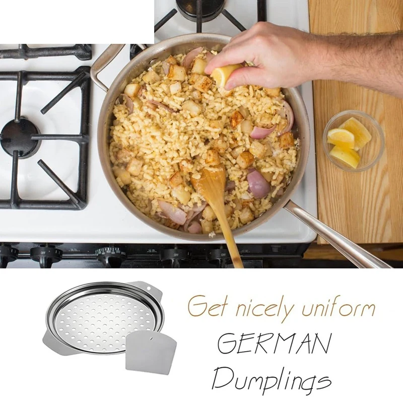 Крышка для изготовления лапши и яиц из нержавеющей стали со скребком