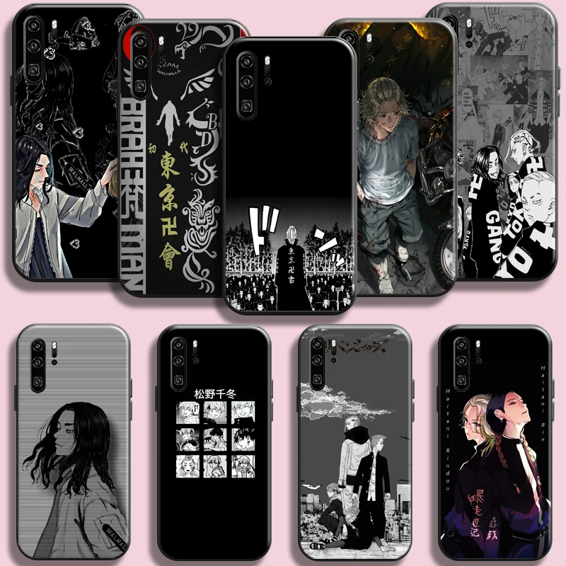 

Tokyo Revengers Anime Phone Case For Huawei P50 P40 P30 P20 Pro Lite 5G P Smart Z Carcasa Liquid Silicon Soft Shell Back Cover