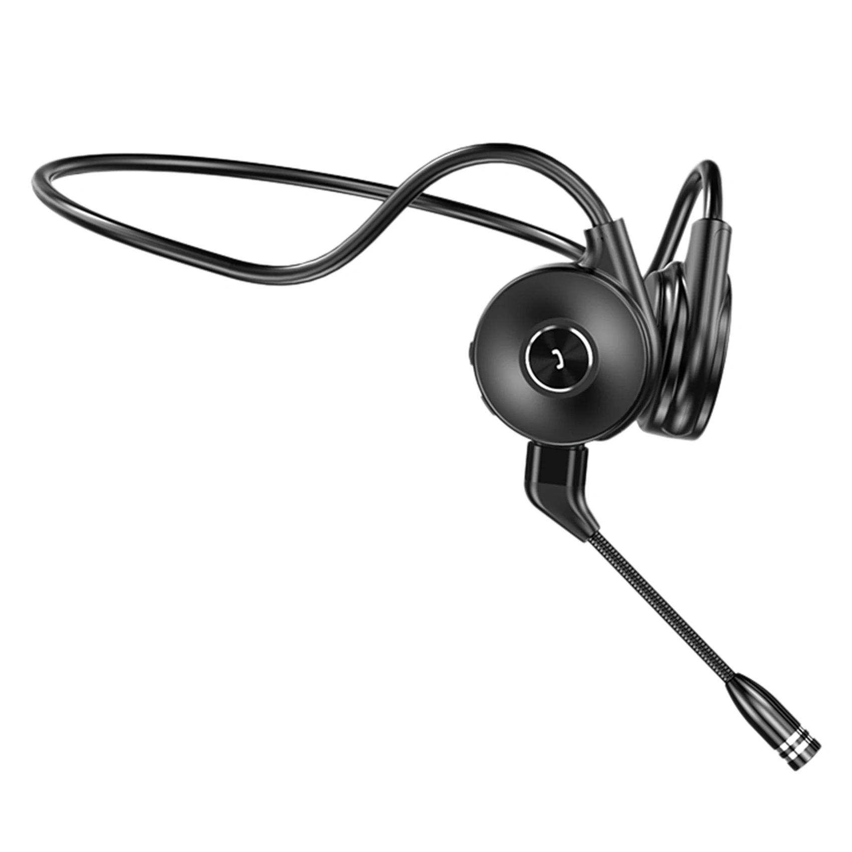 

Bone Conduction Earphone M1 Wireless Bluetooth Stereo Ear Hook Sports Headset Business Headphone with Microphone-Black