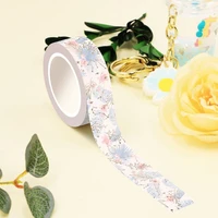 2022 new 1pc 15mm10m decorative gold foil constellations floral washi tape scrapbooking stationery office supply masking tape