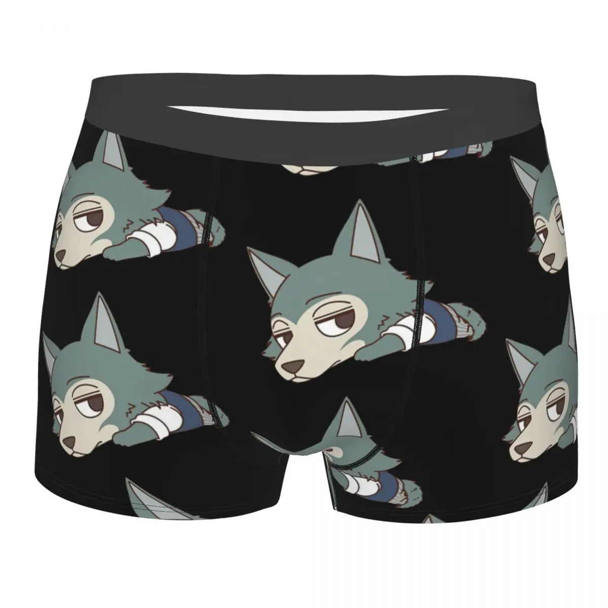 

Wolf,Beastars Legoshi Underpants Breathbale Panties Male Underwear Print Shorts Boxer Briefs