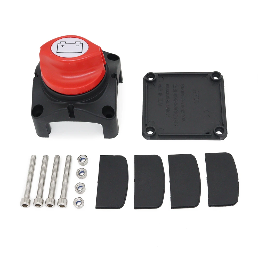 

Car Auto Battery Disconnect Switch 12V-60V 100A-300A RV Marine Boat Battery Selector Isolator Disconnect Rotary Switch Cut