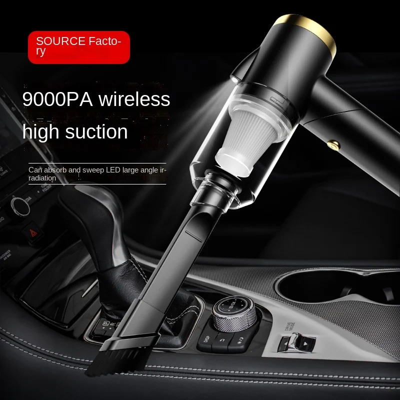 

Складной автомобильный пылесос для дома и автомобиля, Беспроводной Мощный мини-пылесос с мощным всасыванием, ручной маленький пылесос, под...
