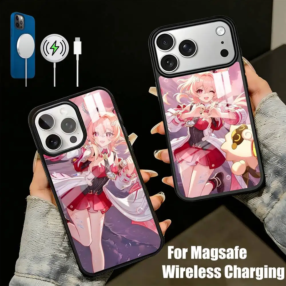 Фото Чехол Geo B-Bow L-LinnaeaES для iPhone 17, 16, 15, 14, 13 Plus, Pro Max, магнитный, для беспроводной зарядки Magsafe №1