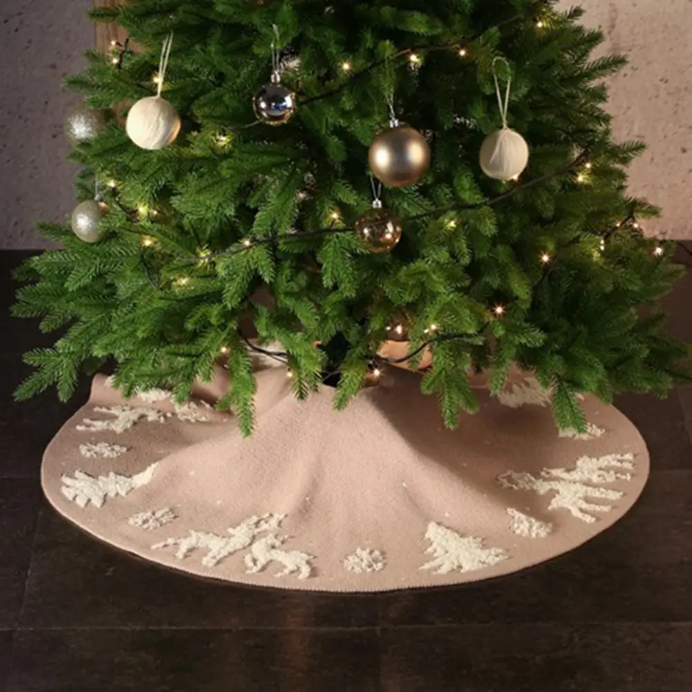 

Прочный Рождественский напольный коврик, плотный Рождественский комнатный орнамент, юбка в виде оленя для праздника