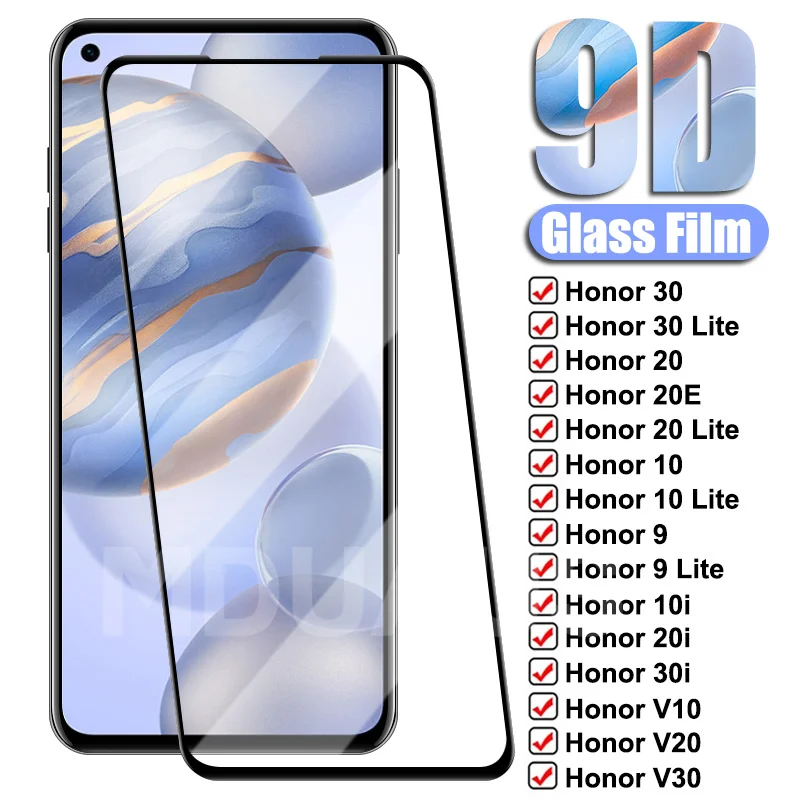 

Защитное стекло для Honor 30 Lite 30i 20i 10i 20E, пленка из закаленного стекла для защиты экрана Honor V30 Pro V20 V10 V9, 1-5 шт.