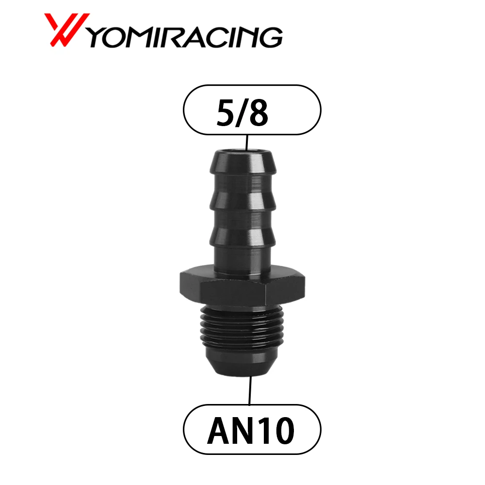 6AN 8AN мужской рассеиватель на 3/8 5/16 1/2 штуцер для шланга прямой штуцер адаптер AN6 3/8 дюйма AN6 5/16 дюйма AN8 1/2 дюйма с нажимным замком алюминиевый черный