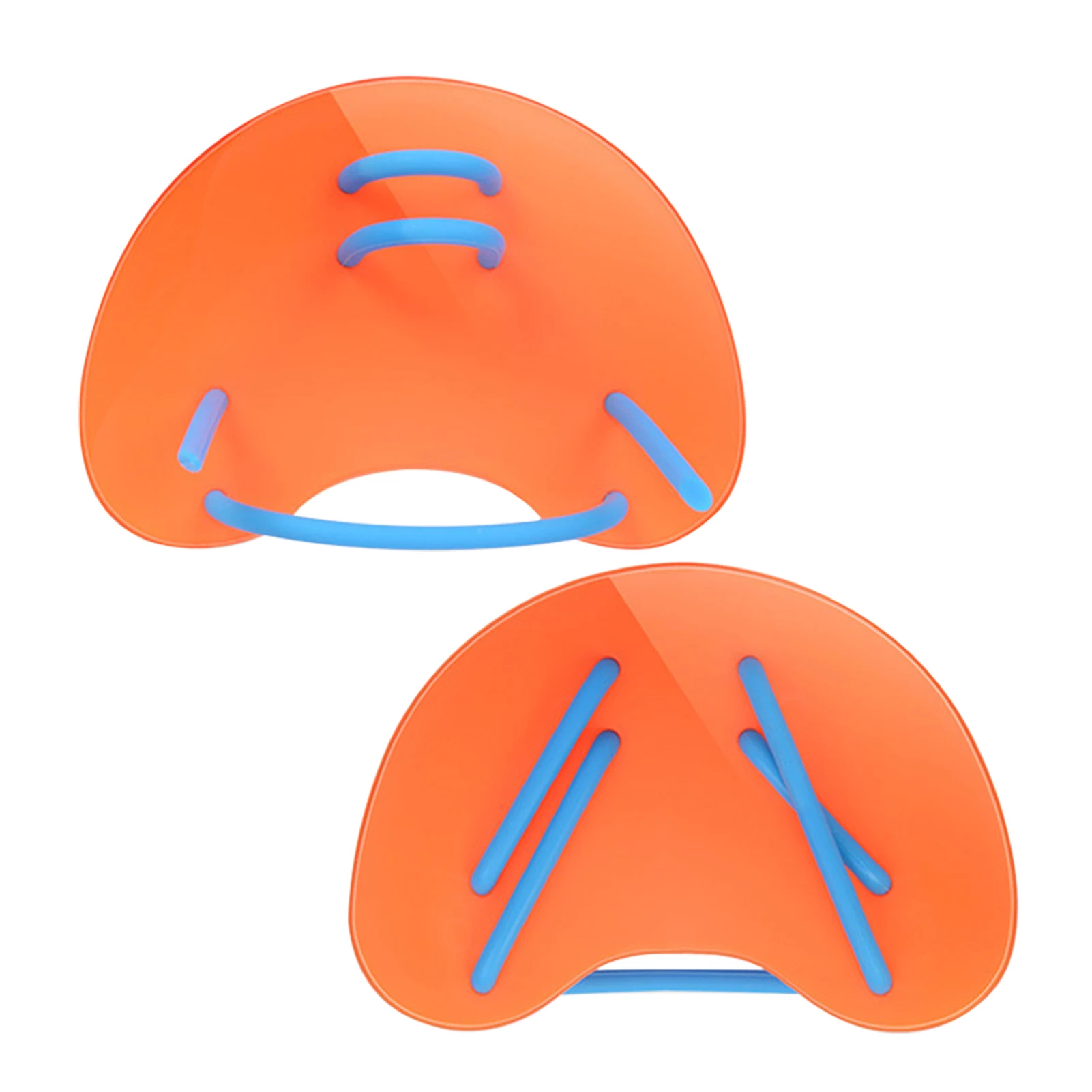 

1pair Hand Paddle Ergonomics Seaside Adjustable Strap Swimming Training Kids ABS For Summer Portable Diving Beginner Easy Apply