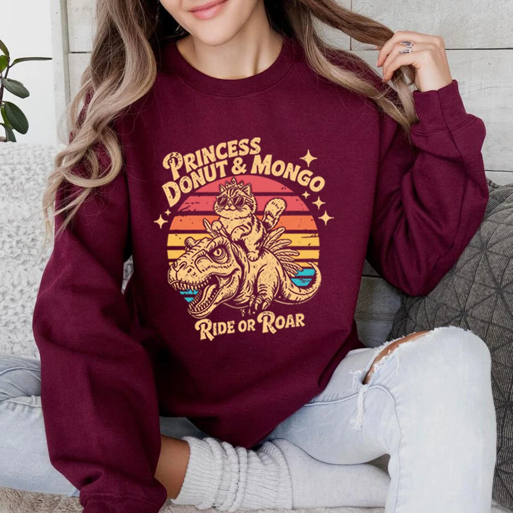 Свитшот Princess Donut & Mongo, футболка Dungeon Crawler Carl, модная одежда для гиков, мерч для любителей научно-фантастической литературы, забавные топы Donu Mongo (art.: 3920d8922b463) - 3920d8922b463
