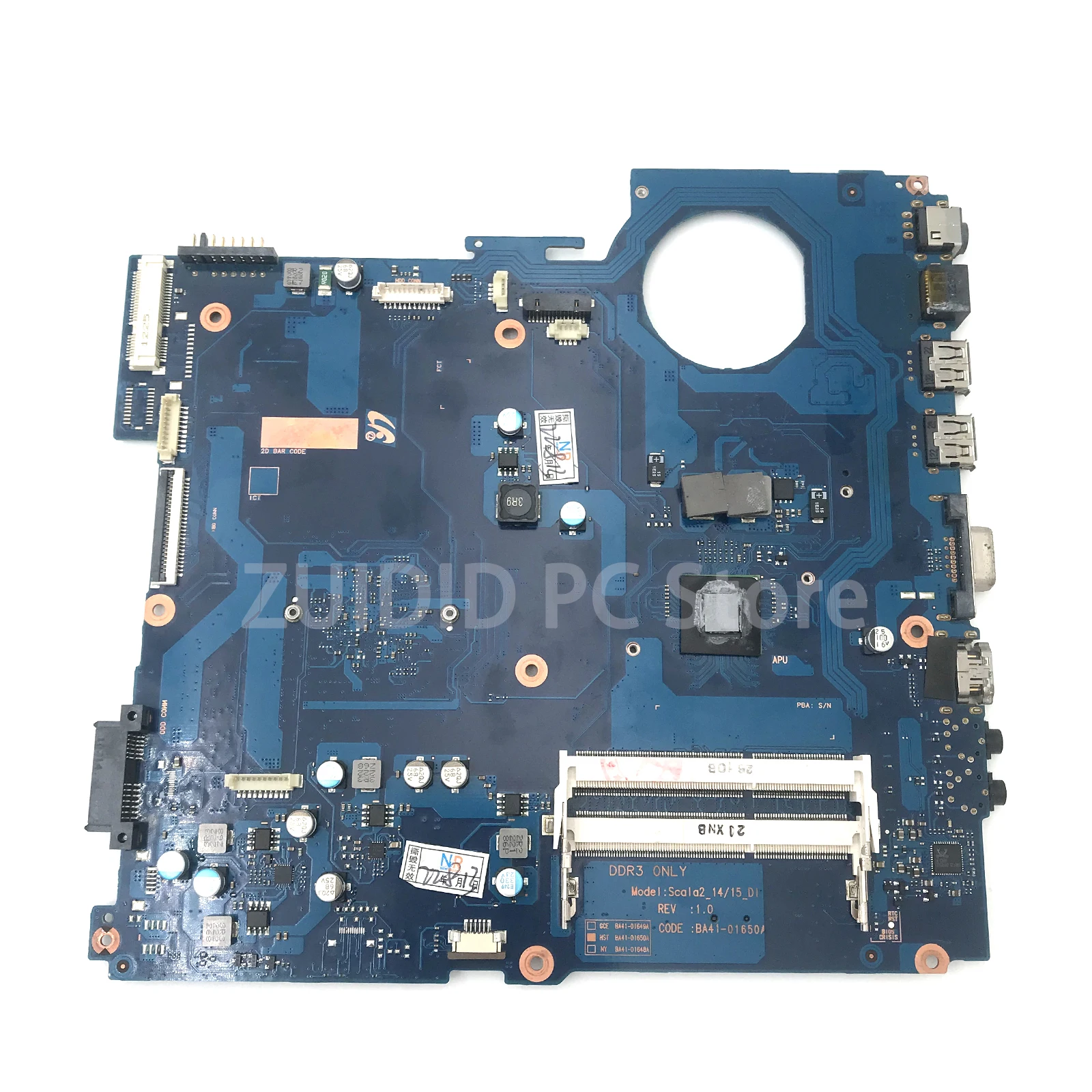 ZUIDID For Samsung RV415 Laptop Motherboard DDR3 BA92-09438A BA41-01648A With CPU Main Board Full Test