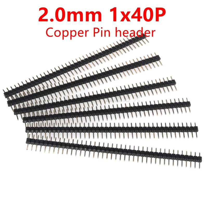 Штыревой разъем с одним рядом, 10 шт./партия, 2,0 мм, 40 контактов, 1* ...