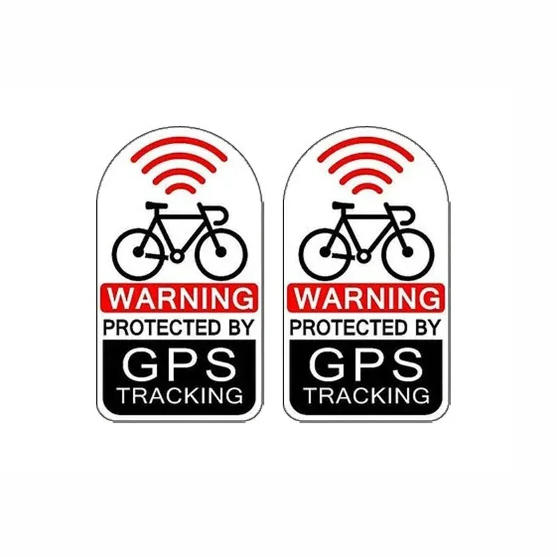 

GPS-защита отслеживания, предупреждающая наклейка, защита от кражи велосипеда, 5 см * 3 см, 2 шт., ПВХ KK