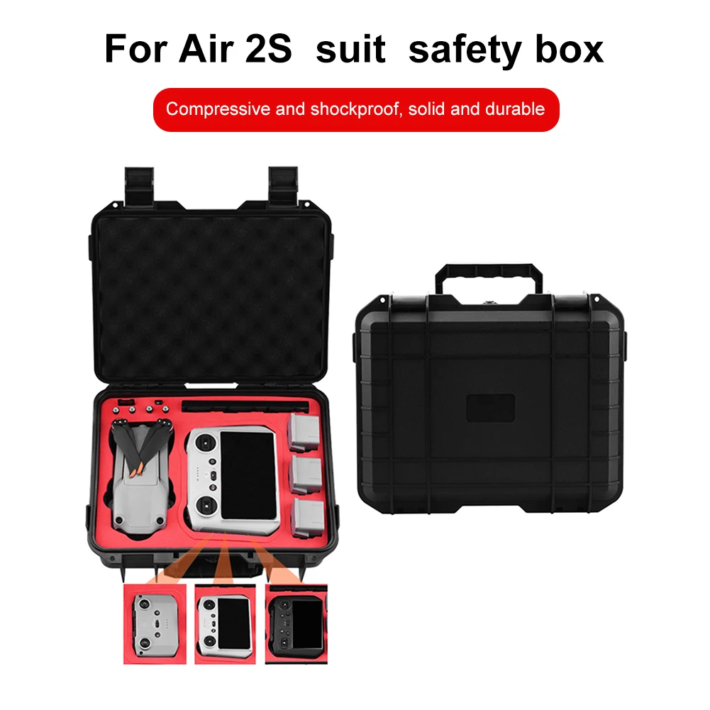 

Водонепроницаемая сумка для хранения дрона для DJI Mavic Air 2S Противоударная защита от царапин Взрывозащищенная портативная защитная коробка а...