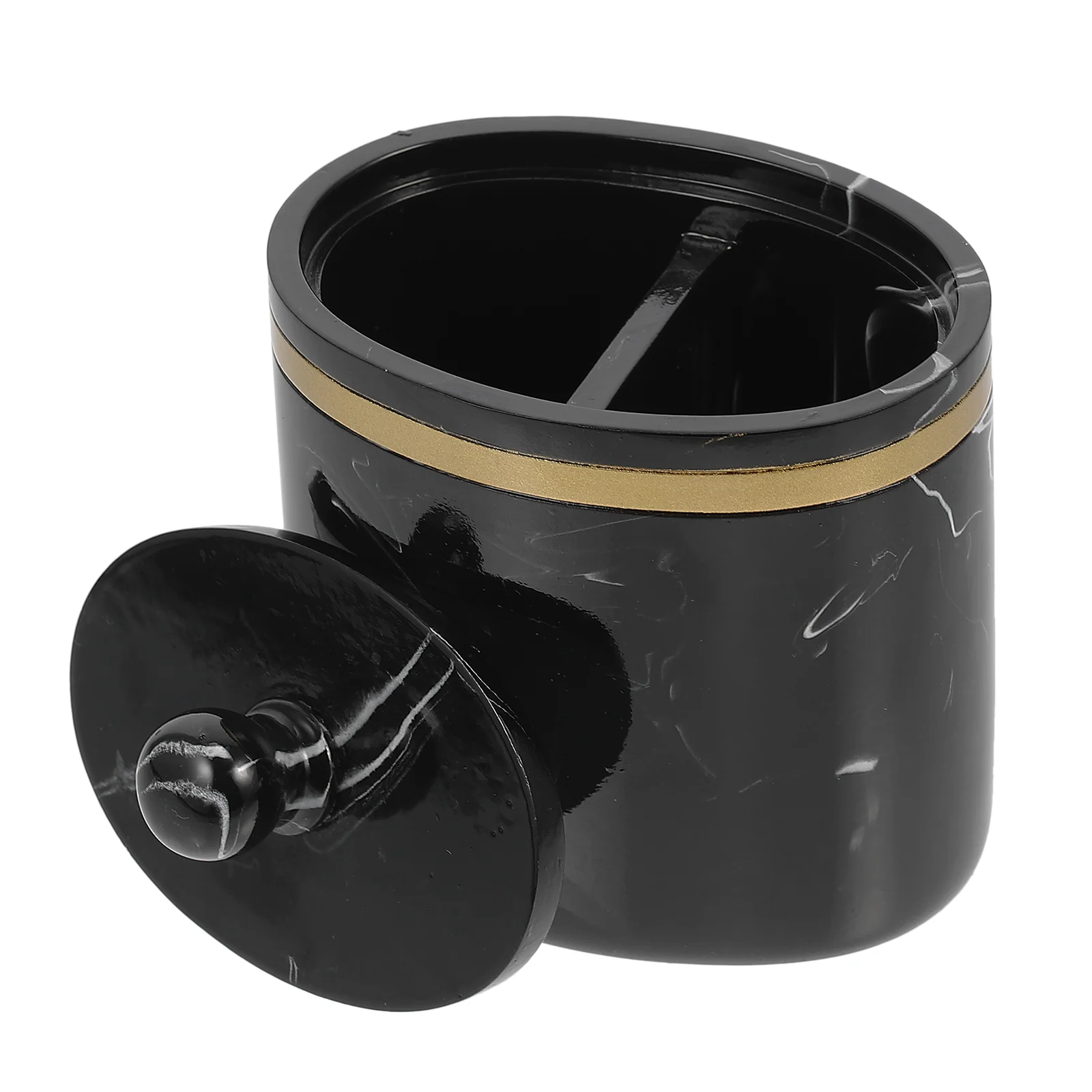 

1 Pc Marble Pattern Toothpick Box Holder Cotton Swab Storage Box with Lid Boxes for bedroom