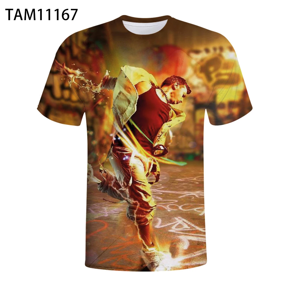 

Уличная танцевальная 3D Футболка с принтом поп-певицы, футболка для мальчиков и девочек в стиле хип-хоп, Уличная Одежда для танцев на вырыв, ф...