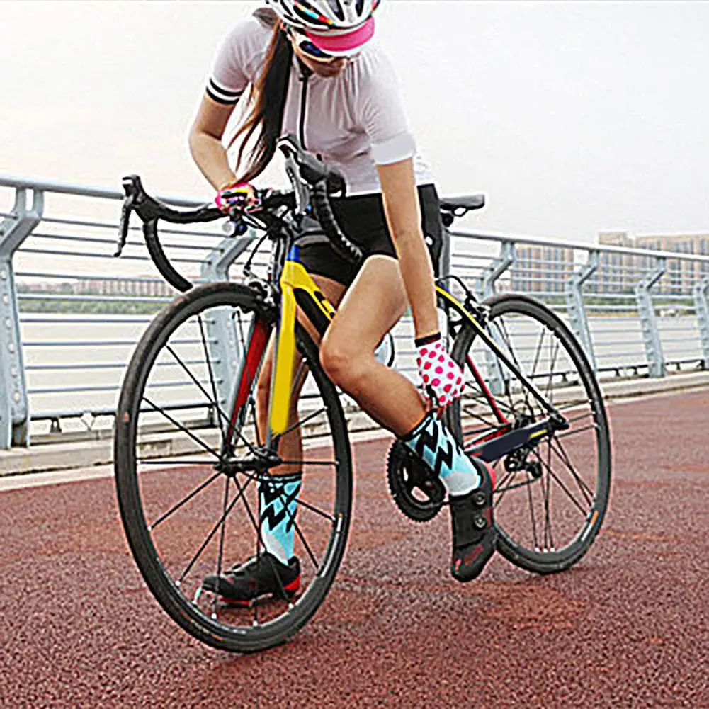 

Носки, Нескользящие, эластичные, компрессионные, для велоспорта, 1 пара