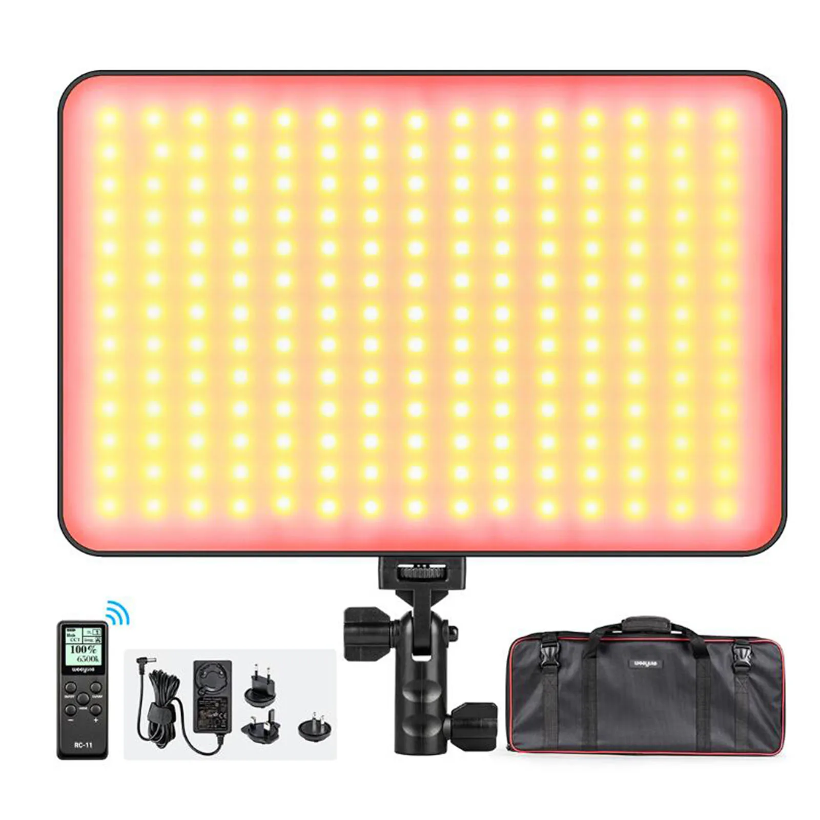 

Светодиодная лампа Weeylite Sprite для видеосъемки с дистанционным управлением, 40 RGB, светосветильник панель для заполнясветильник света s 2500-8500K, фотосветильник