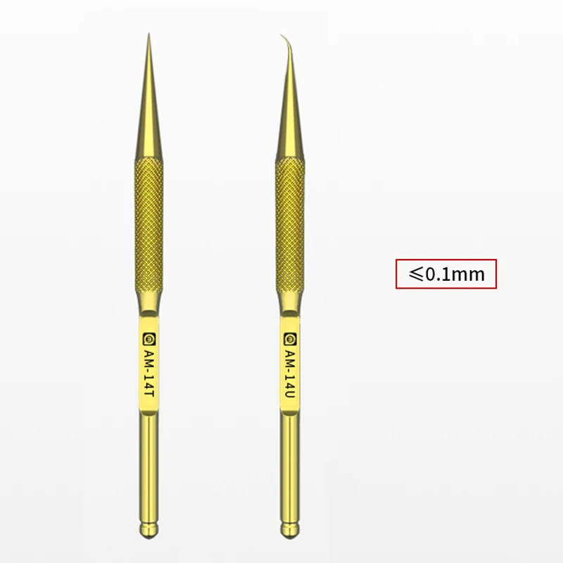 

AMAOE 14T/14U Titanium Alloy Tweezers High Hardness Oxidation Resistance Antimagnetism Mobile Phone Maintenance Clamping Tool