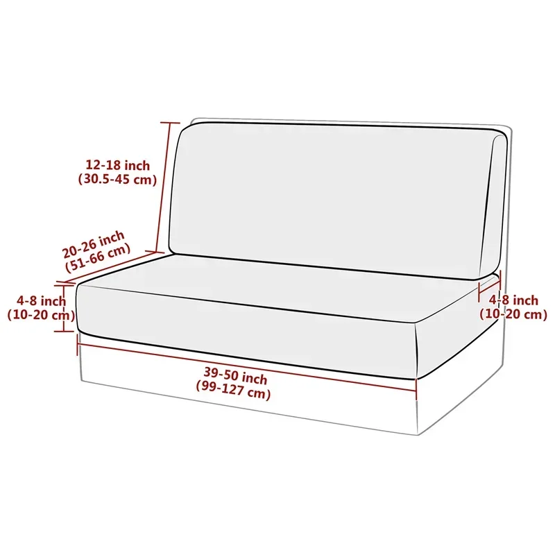 Жаккардовые чехлы для обеденных подушек автофургонов классические эластичные