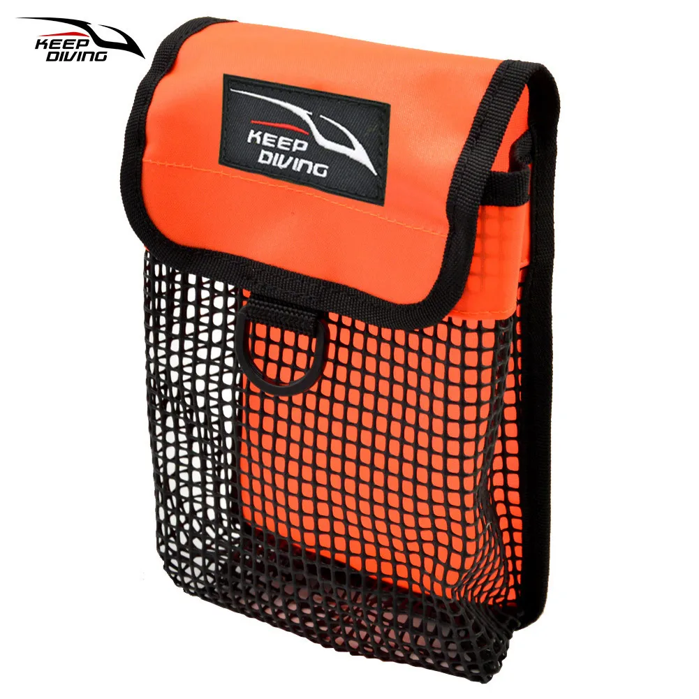 

Scuba Diving Reel Bolt Snap SMB Safety Marker Buoy Storage Bag Mesh Gear Bag Swimming Accessories Pool Accessories