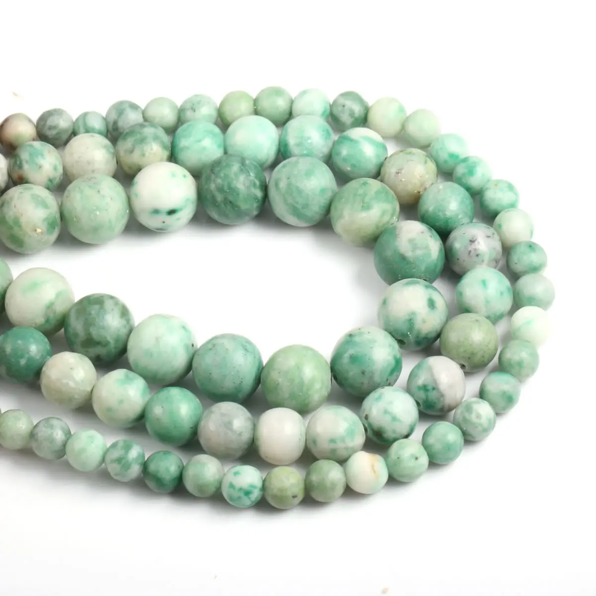 

Qinghai Cuishi 6/8/10mm Loose Bead Natural Stone Spacer Beads for Jewelry Making Supplies DIY Women Necklace Bracelet Accessory