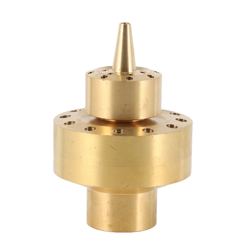 

1 Inch Brass Double 2 Layer Shining Coat Flower Column Fountain Nozzles Garden Landscape Fountain Garden Pond Decoration Fountai