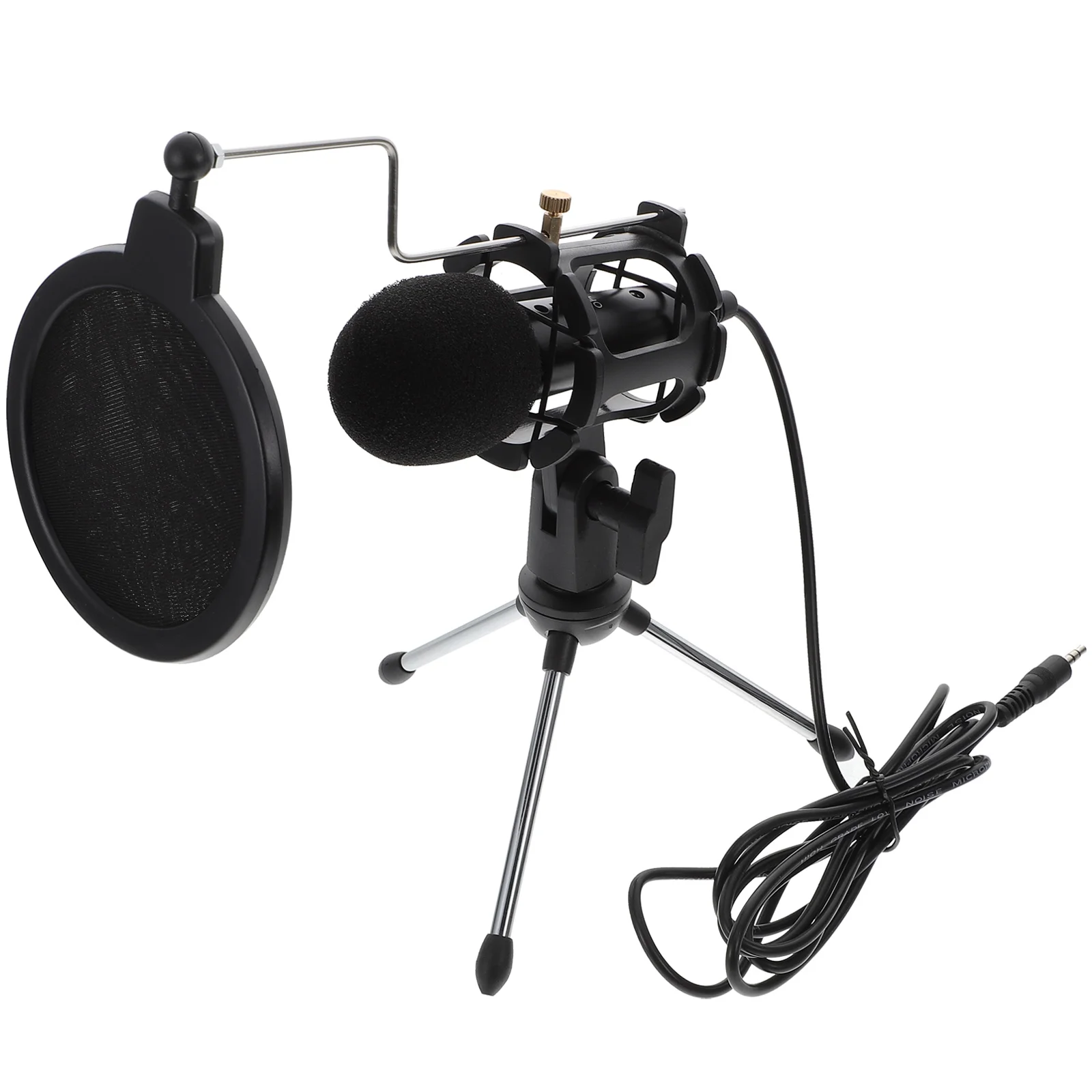 

1 Set Condenser Microphone Practical Shock Mount Replacement 3.5mm Microphone Studio Mic Mini Microphone