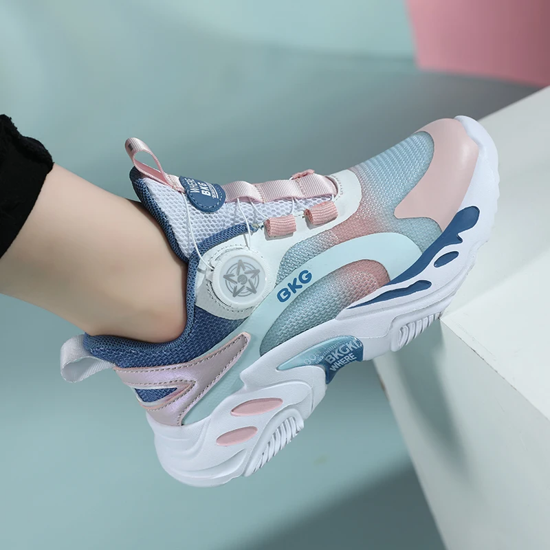 Breathable Children Sneakers Fashion Girls Boys Running Shoes Comfortable Kids Sports Shoe Breathable Mesh Child Casual Sneaker