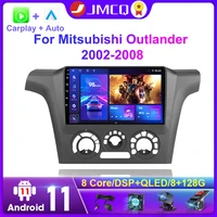 jmcq android 11 0 carplay car stereo radio multimedia video player for mitsubishi outlander 1 2002 2008 navigation head unit