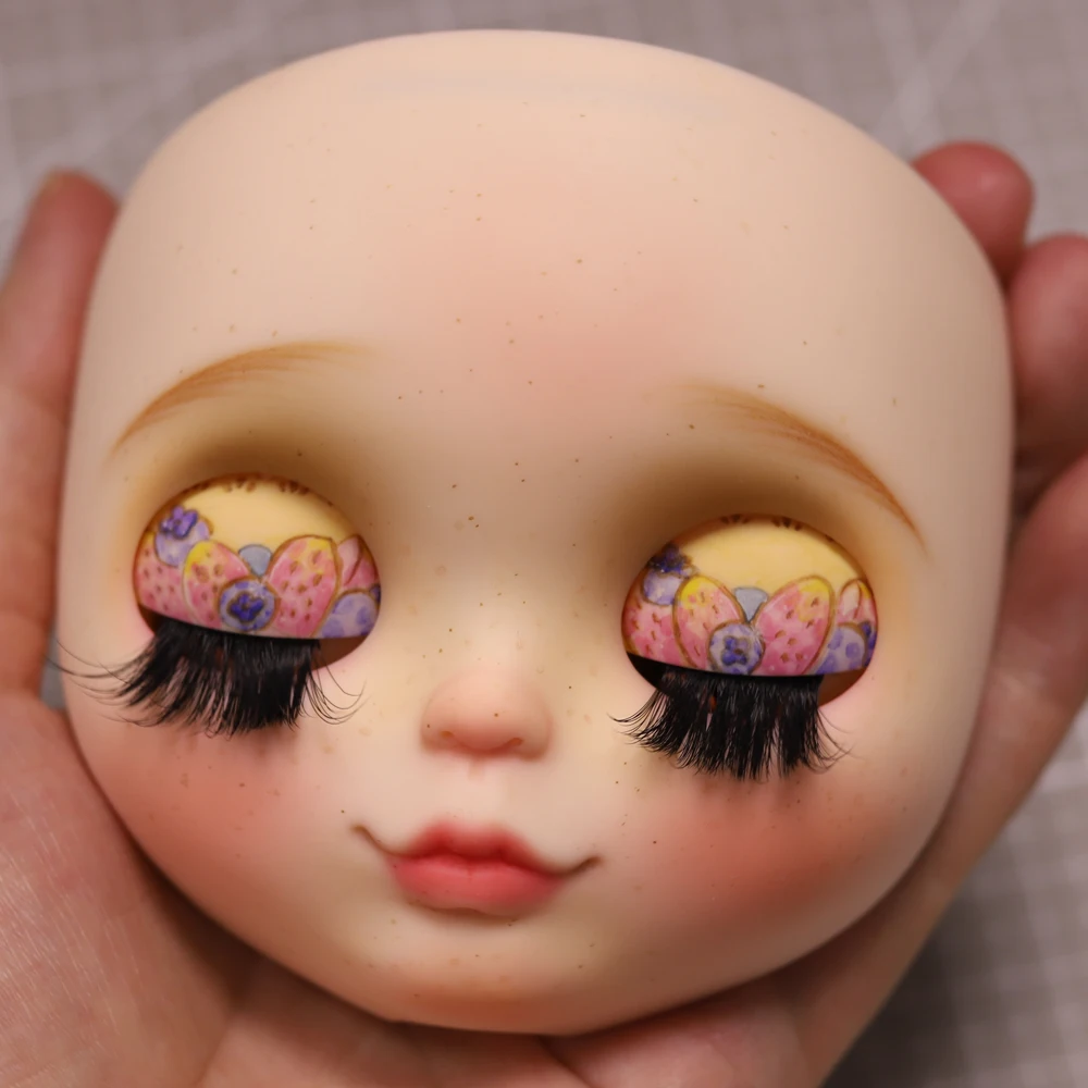 

Blyth Doll Face Plate for diy your blyth makeup Including Back Plate customization doll Nude blyth white skin 6.13.13