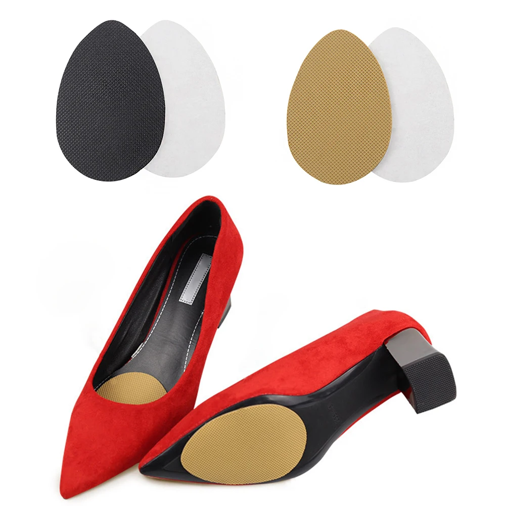 Non Slip Shoes Pads Self-Adhesive Shoe Grips Rubber Anti-Slip Insoles Stick Protector Silicone Resistant High Heels Sole Cover