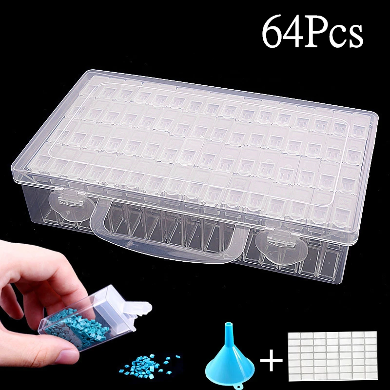 

Painting Accessories Box, Pieces Diamond Bottle Bead Storage Box Diamond Container Stone Embroidery Mosaic Convenience Box