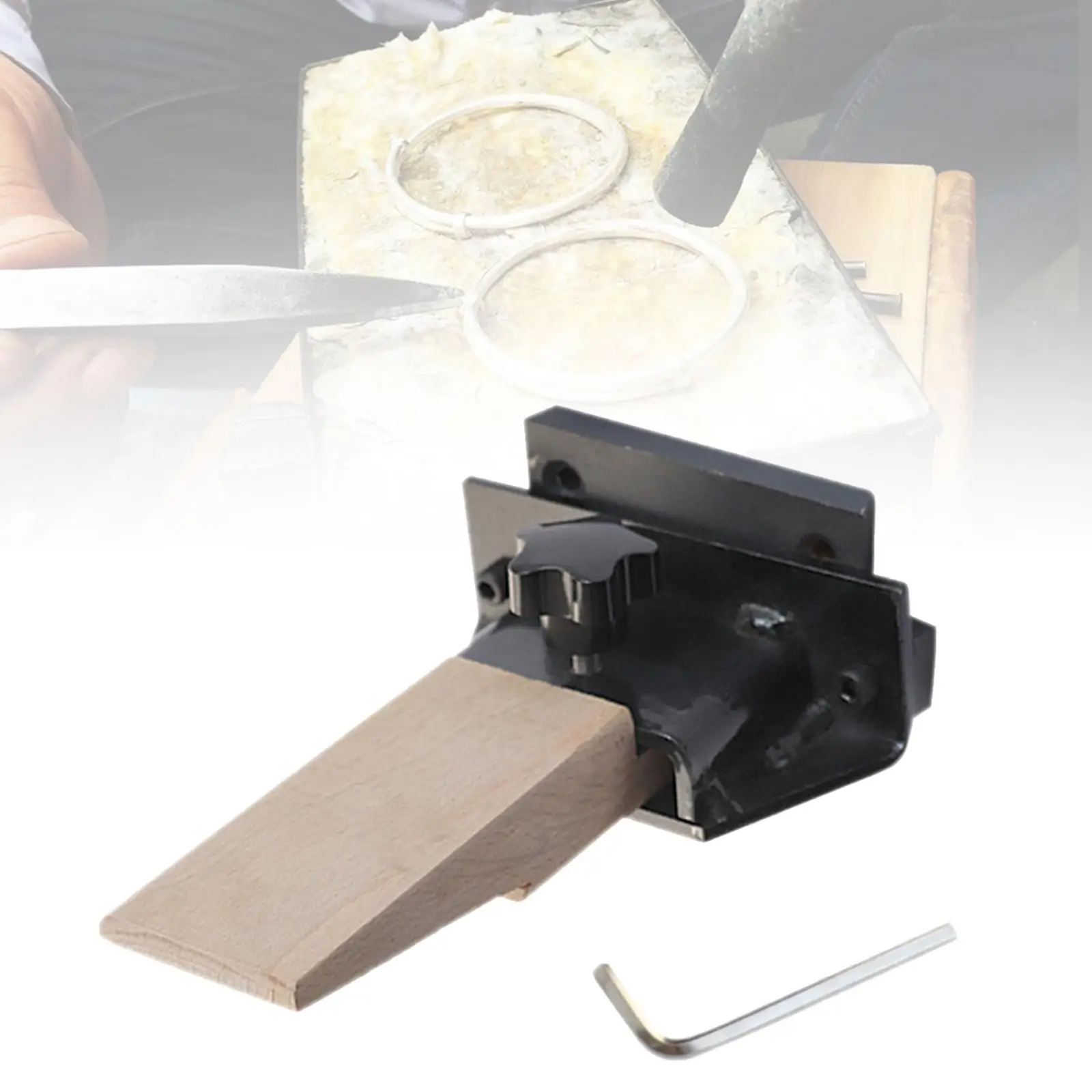 

Adjustable Jewelry Making Tool Kit Bench Pin Tools Cutters Cast Iron Wooden Blades Organizer Ring Clamp Ring Fixture Watchmaker