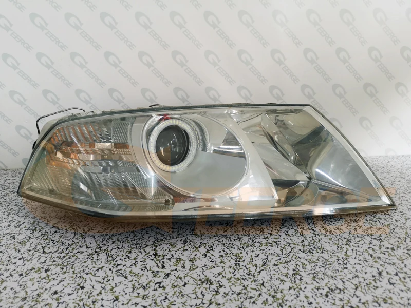 Фото Для SKODA OCTAVIA MK2 2004 2005 2006 2007 2008, дневной свет, отличный ультра яркий SMD светодиодный комплект с ангельскими глазами, кольца Halo №3
