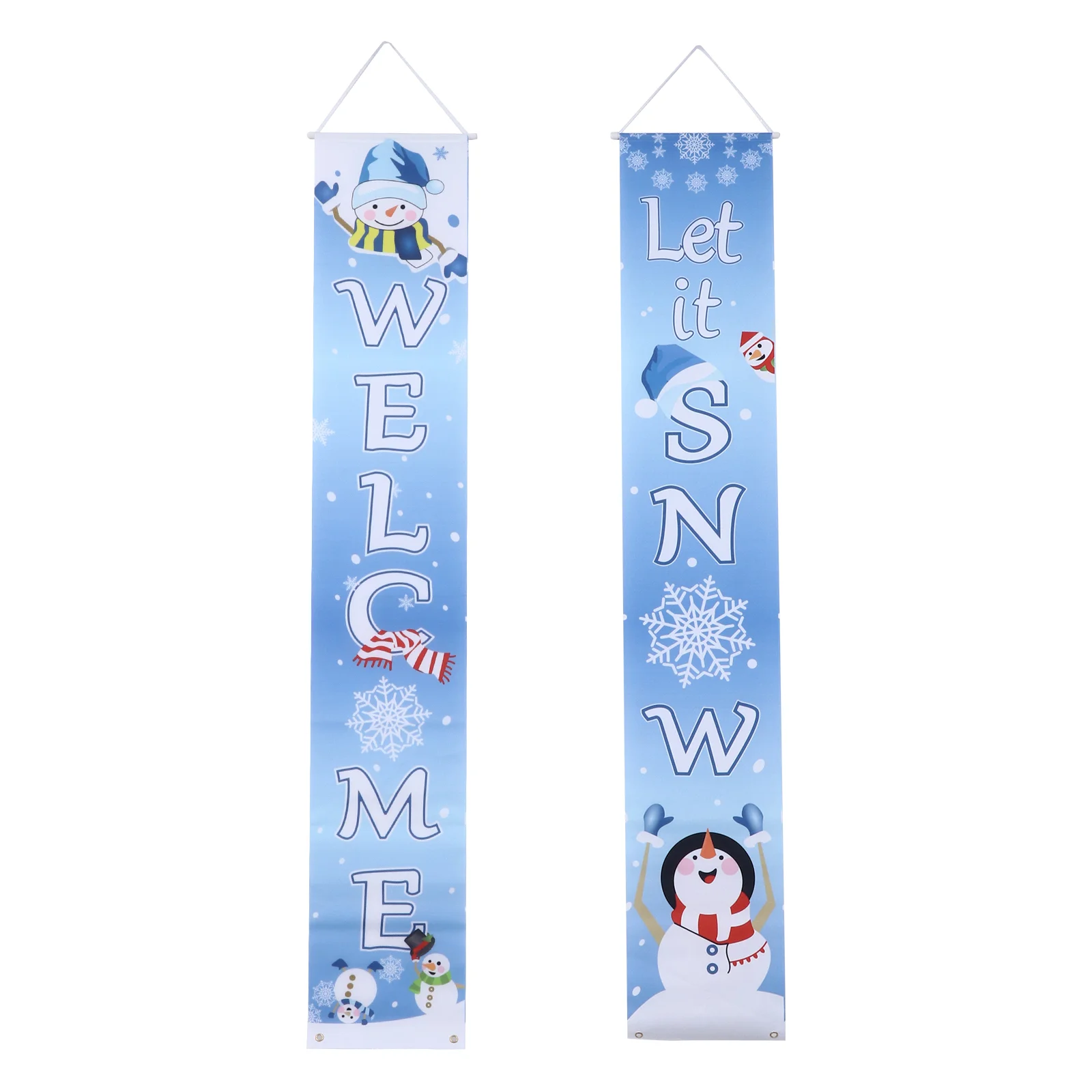 

Christmas Door Banner Sign Coupletporch Merry Welcome Hanger Poster Front Decoration Decor Decorations