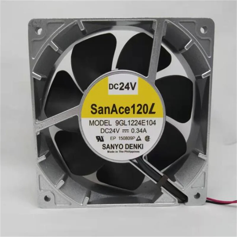 Оригинальный 9GL1224E104 24 В 0.34a 12038 12 см металлический вентилятор с алюминиевой рамой