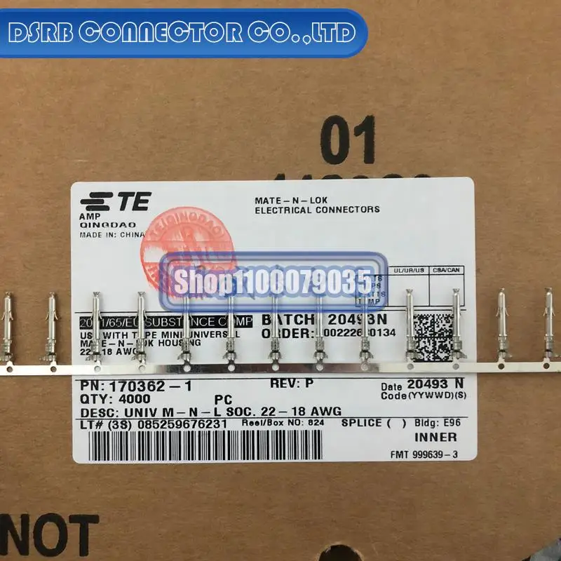 

4000 шт./партия, новые и оригинальные 170362-1 для 18-22AWG