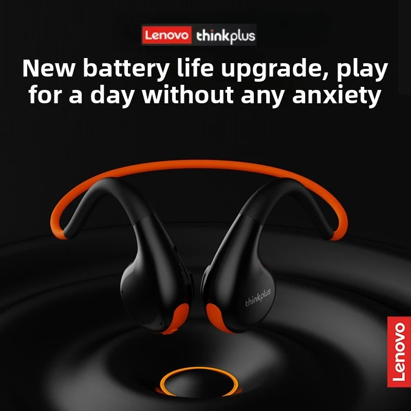 Фото Оригинальные беспроводные Bluetooth-наушники Lenovo Thinkplus X7 с костной проводимостью 5,3, стереонаушники с крючком для плавания, спортивные водонепроницаемые наушники №4