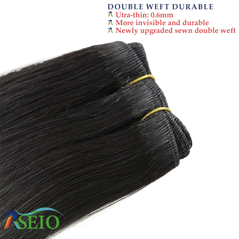 Натуральные человеческие волосы RSEIO прямые для наращивания натуральные черные