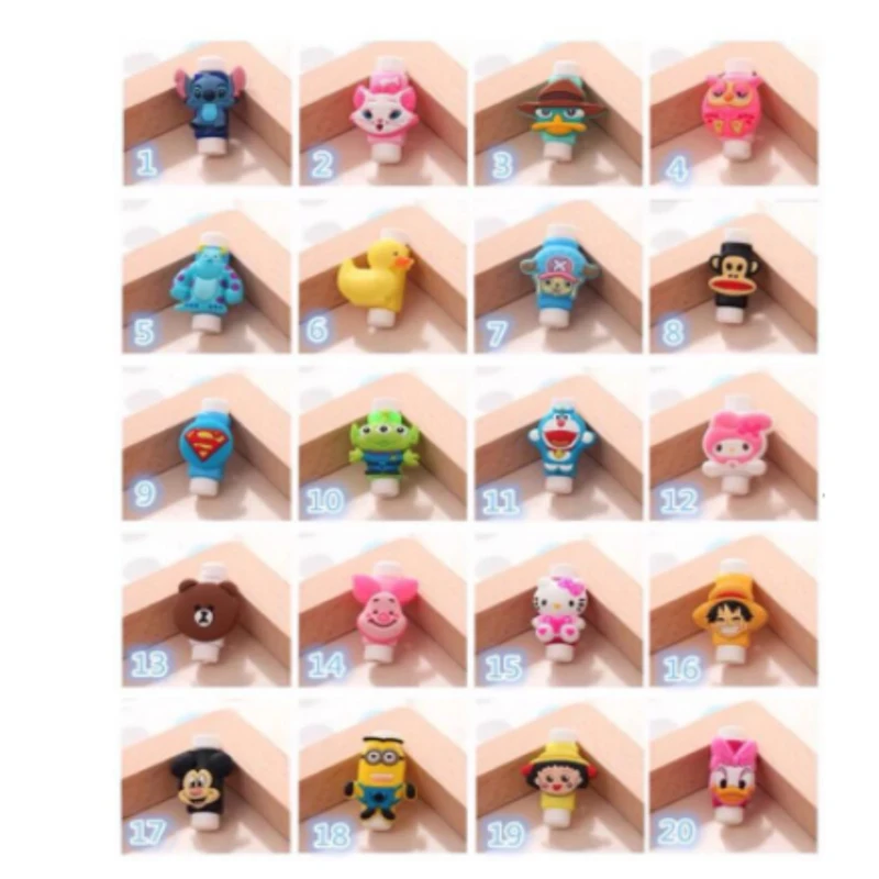 Милый мультяшный защитный кабель для кабеля USB устройство намотки IPhone 5 5s 6 6s 7 7s plus