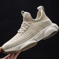 mens casual sneakers high quality outdoor running shoes men new breathable mesh no slip shock absorption trend sports gym shoes