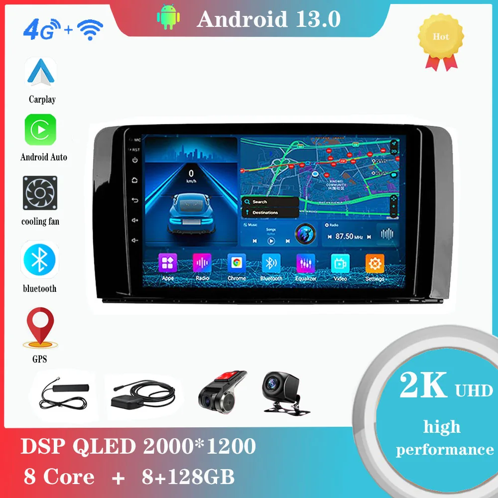 

Android 12.0 For Mercedes Benz Clase R W251 R280 R300 R320 R350 R63 2005-2017 Multimedia Player Auto Radio GPS Carplay 4G WiFi