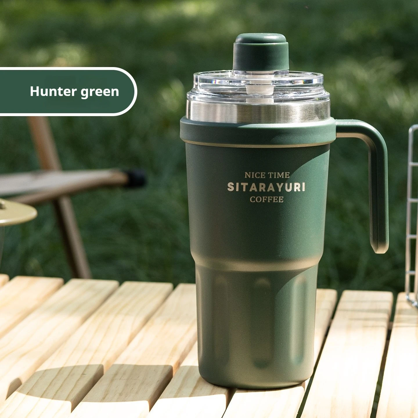 

Термокружка Stainless Steel 600 мл с ручкой